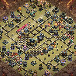 Top Base de Guerre HDV 17 + Lien (Link) 2026 gdc - Hôtel de Ville 17 Base Copier, #3520