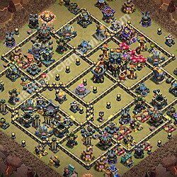 Municipio livello 17 Base di Guerra + Link - Anti 3 Stelle Disposizione Villaggio COC 2026 TH17, #3528