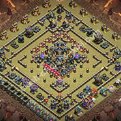 Municipio livello 17 Base di Guerra + Link - Anti 3 Stelle Disposizione Villaggio COC 2026 TH17, #3551