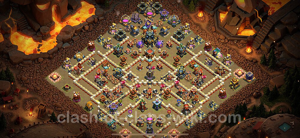 TH17 War Base Plan with Link, Copy Town Hall 17 CWL Design 2025, #2249