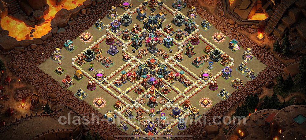 TH17 War Base Plan with Link, Anti Everything, Copy Town Hall 17 CWL Design 2025, #2251