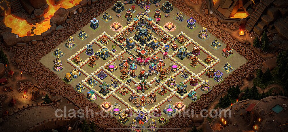 TH17 War Base Plan with Link, Legend League, Copy Town Hall 17 CWL Design 2025, #2265