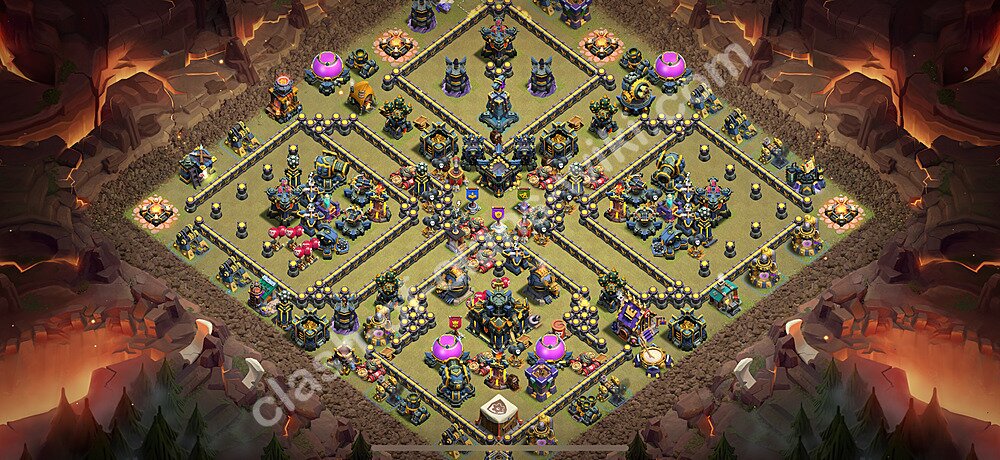 Municipio livello 17 Base di Guerra + Link - Anti 2 Stelle Disposizione Villaggio COC 2026 TH17, #2272