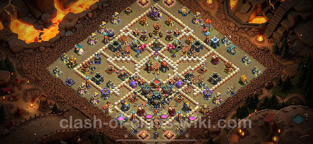 TH17 War Base Plan with Link, Copy Town Hall 17 CWL Design 2025, #2295