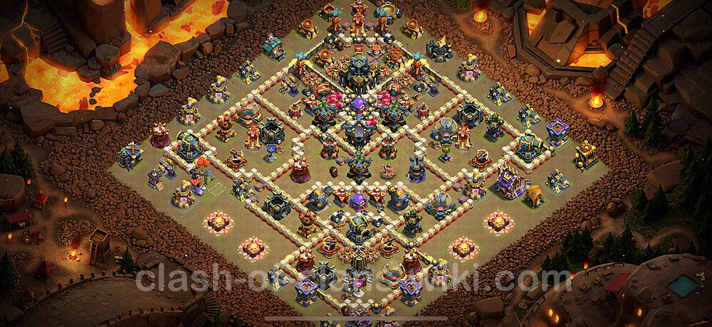 TH17 War Base Plan with Link, Anti Everything, Copy Town Hall 17 CWL Design 2024, #2321