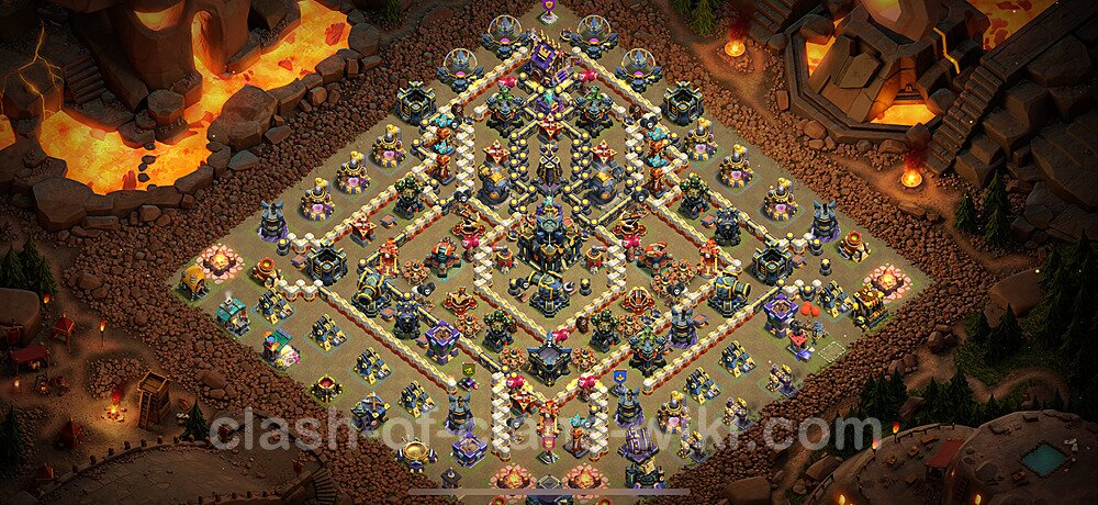 TH17 War Base Plan with Link, Copy Town Hall 17 CWL Design 2024, #2346