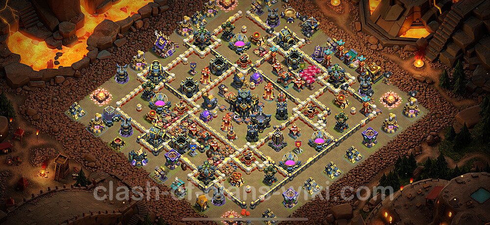 TH17 War Base Plan with Link, Copy Town Hall 17 CWL Design 2025, #2381