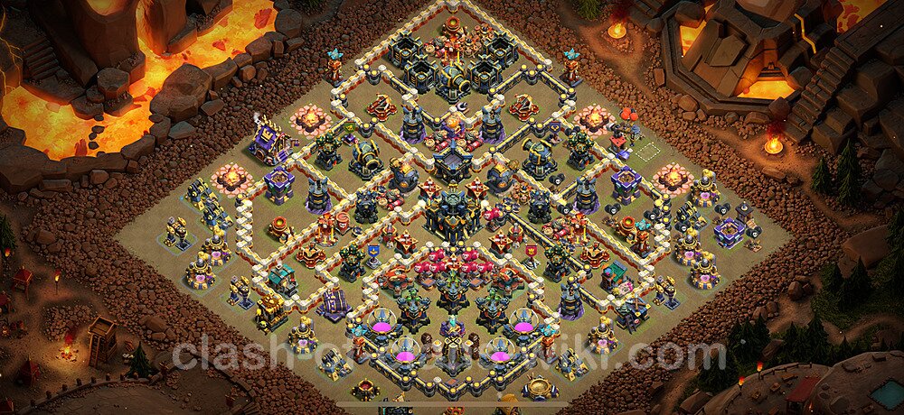 TH17 War Base Plan with Link, Anti Air / Electro Dragon, Copy Town Hall 17 CWL Design 2025, #2383