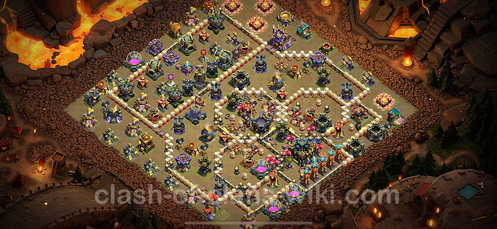 TH17 War Base Plan with Link, Anti Everything, Copy Town Hall 17 CWL Design 2025, #2384