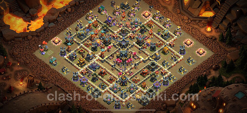 TH17 War Base Plan with Link, Anti Everything, Copy Town Hall 17 CWL Design 2025, #2470