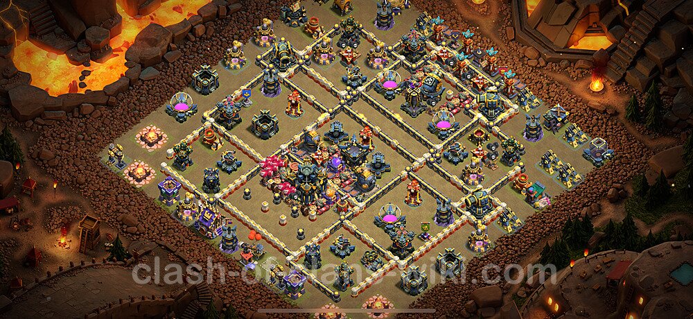 Die Clan War Base RH17 + Link 2025 - COC Rathaus Level 17 Kriegsbase (CK / CW), #2505