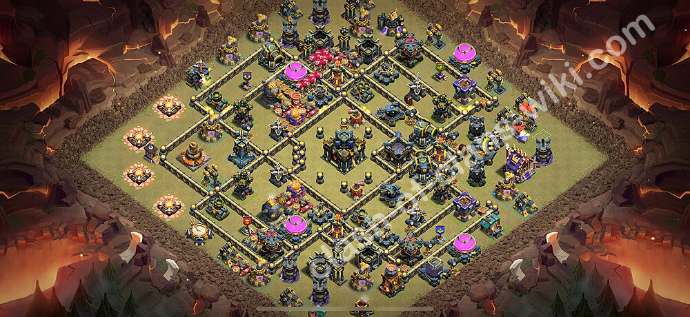 Top Base de Guerre HDV 17 + Lien (Link), Ligue des légendes, Hybride 2025 gdc - Hôtel de Ville 17 Base Copier, #2582