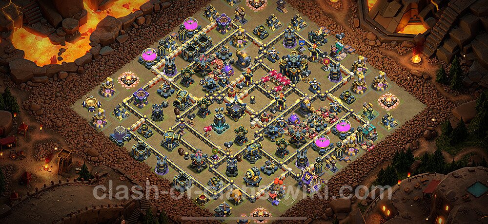 TH17 War Base Plan with Link, Anti Everything, Copy Town Hall 17 CWL Design 2025, #2668