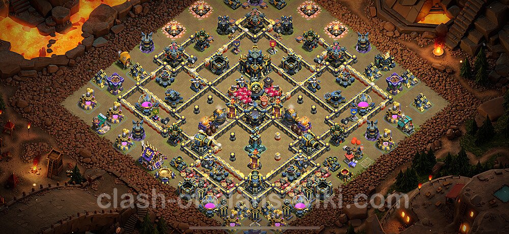 TH17 War Base Plan with Link, Anti Everything, Copy Town Hall 17 CWL Design 2025, #2673