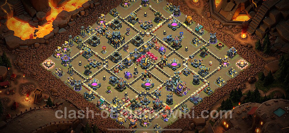 TH17 War Base Plan with Link, Copy Town Hall 17 CWL Design 2025, #2674