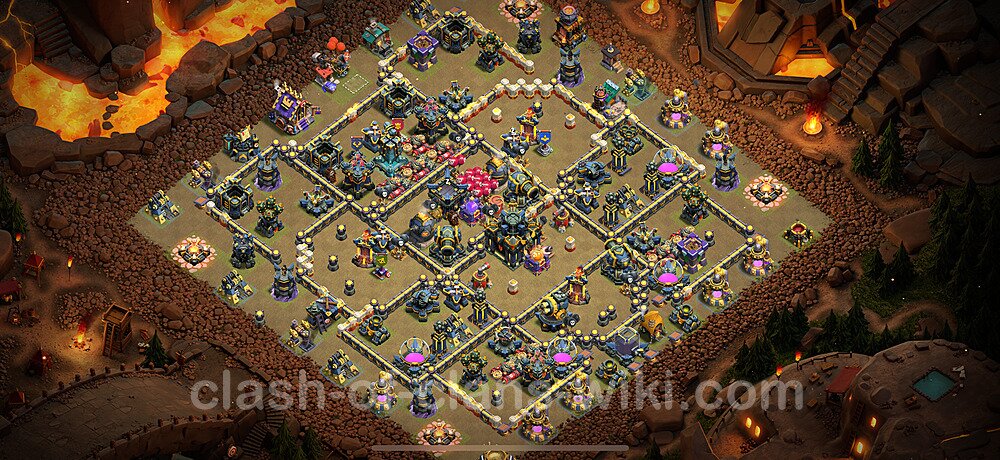 TH17 War Base Plan with Link, Anti 2 Stars, Hybrid, Copy Town Hall 17 CWL Design 2025, #2675