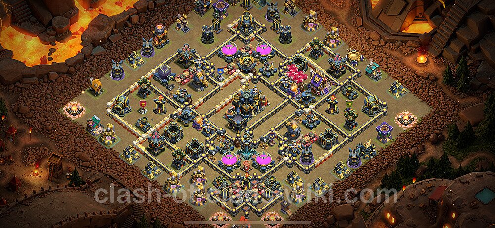 TH17 War Base Plan with Link, Anti Everything, Hybrid, Copy Town Hall 17 CWL Design 2025, #2683