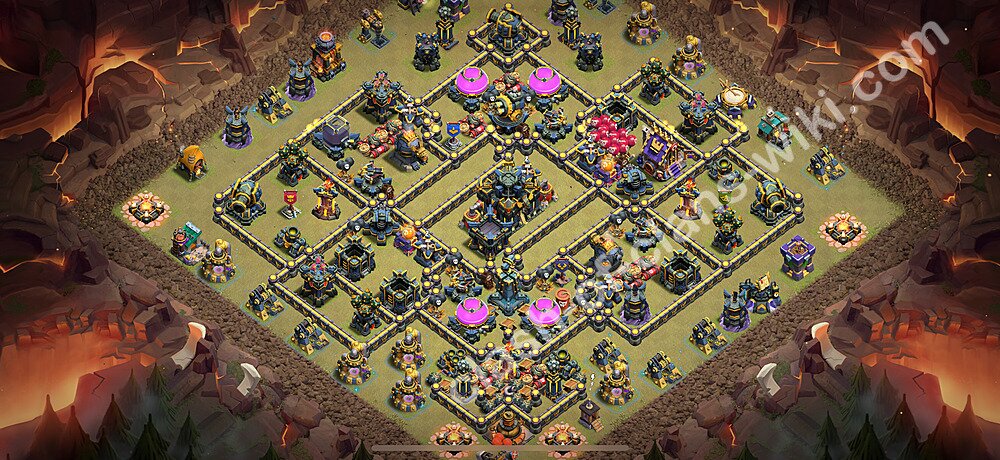 Die Clan War Base RH17 + Link, Anti Alles, Hybrid 2025 - COC Rathaus Level 17 Kriegsbase (CK / CW), #2683