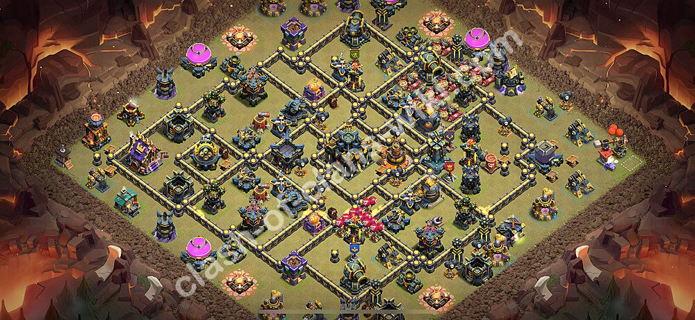 Непобедимая База ТХ 17 2025 Анти 2 Звезды для Лиги Войны Кланов (КВ / ЛВК) Скопировать, #2685