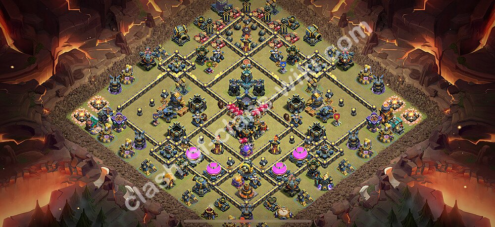 Municipio livello 17 Base di Guerra + Link, Anti tutto - Anti 2 Stelle Disposizione Villaggio COC 2026 TH17, #2695