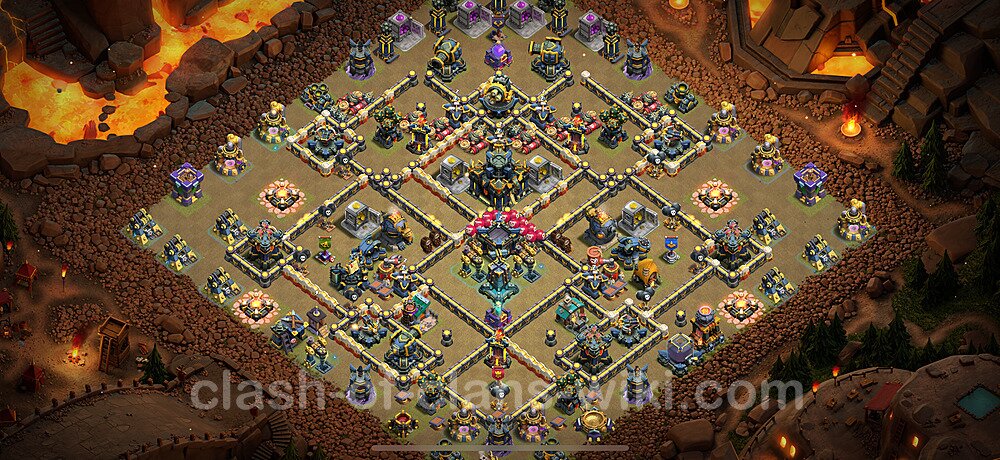 TH17 War Base Plan with Link, Anti Everything, Copy Town Hall 17 CWL Design 2025, #2699