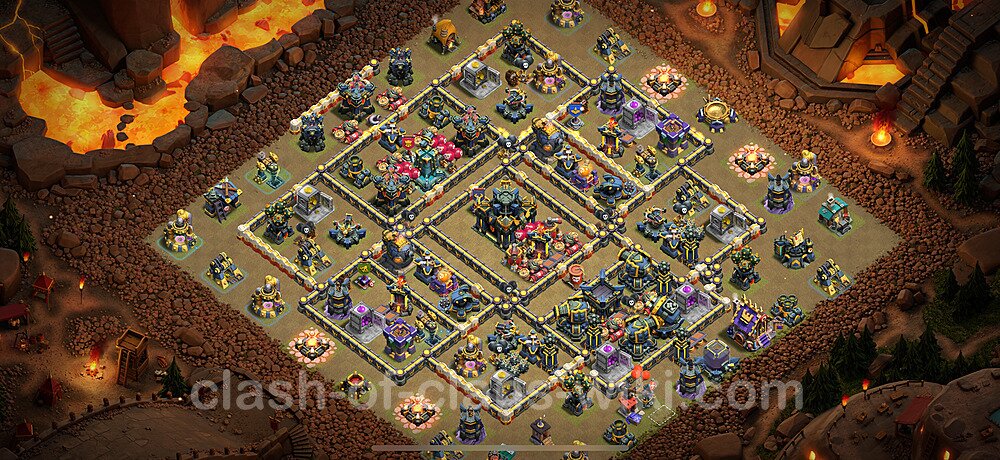TH17 War Base Plan with Link, Anti Everything, Copy Town Hall 17 CWL Design 2025, #2703