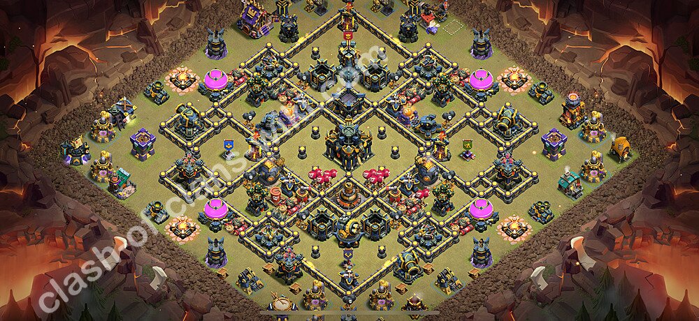 Top Anti 2 Etoiles Base de Guerre HDV 17 + Lien (Link), Ligue des légendes 2025 gdc - Hôtel de Ville 17 Base Copier, #2721