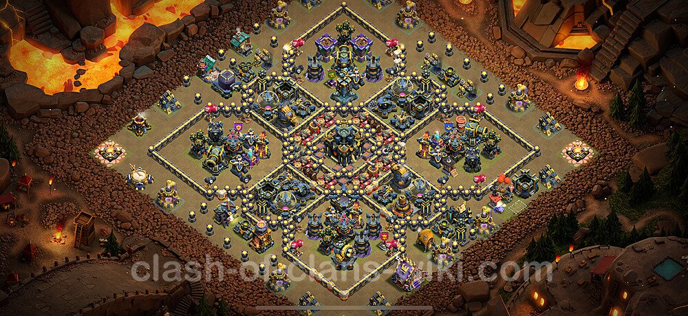Municipio livello 17 Base di Guerra + Link, Anti tutto - Miglior Disposizione Villaggio COC 2025 TH17, #2747