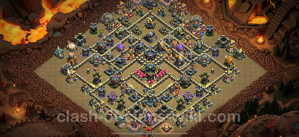 TH17 War Base Plan with Link, Anti Everything, Copy Town Hall 17 CWL Design 2025, #2802