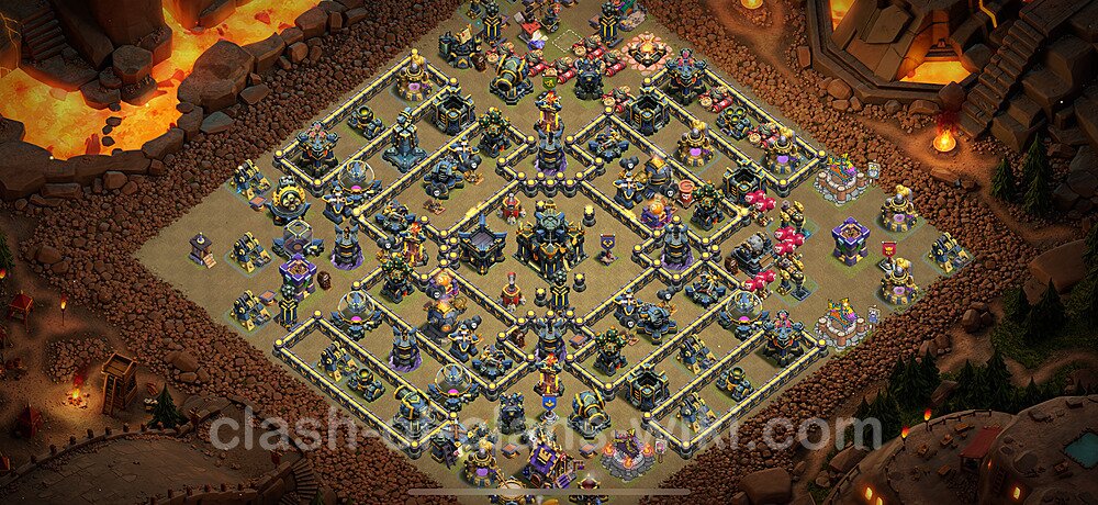 TH17 War Base Plan with Link, Copy Town Hall 17 CWL Design 2025, #2852