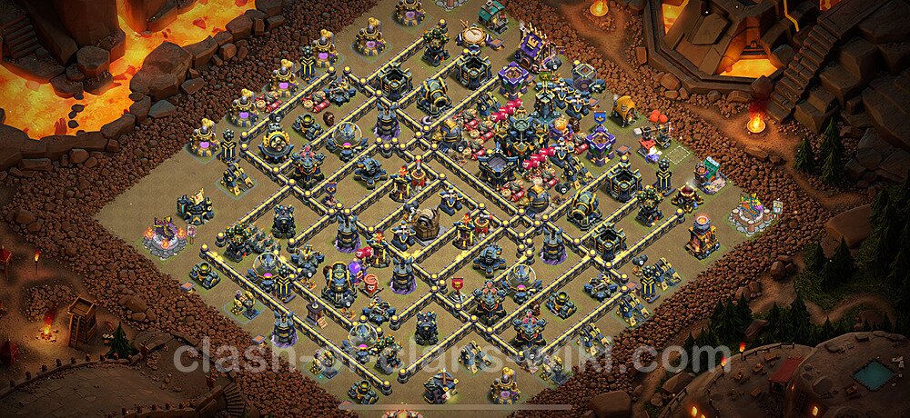 TH17 War Base Plan with Link, Copy Town Hall 17 CWL Design 2025, #2853