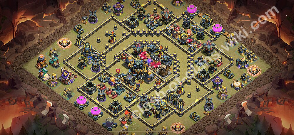 Municipio livello 17 Base di Guerra + Link, Anti tutto - Miglior Disposizione Villaggio COC 2025 TH17, #2869