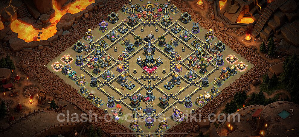Die Anti 3 Sterne Clan War Base RH17 + Link, Anti Alles 2025 - COC Rathaus Level 17 Kriegsbase (CK / CW), #2924
