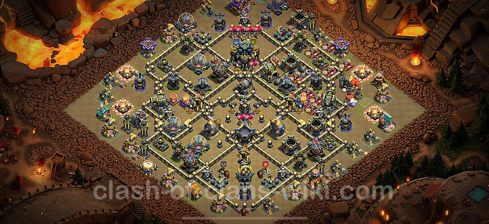 Die Anti 3 Sterne Clan War Base RH17 + Link, Anti Alles 2025 - COC Rathaus Level 17 Kriegsbase (CK / CW), #2928