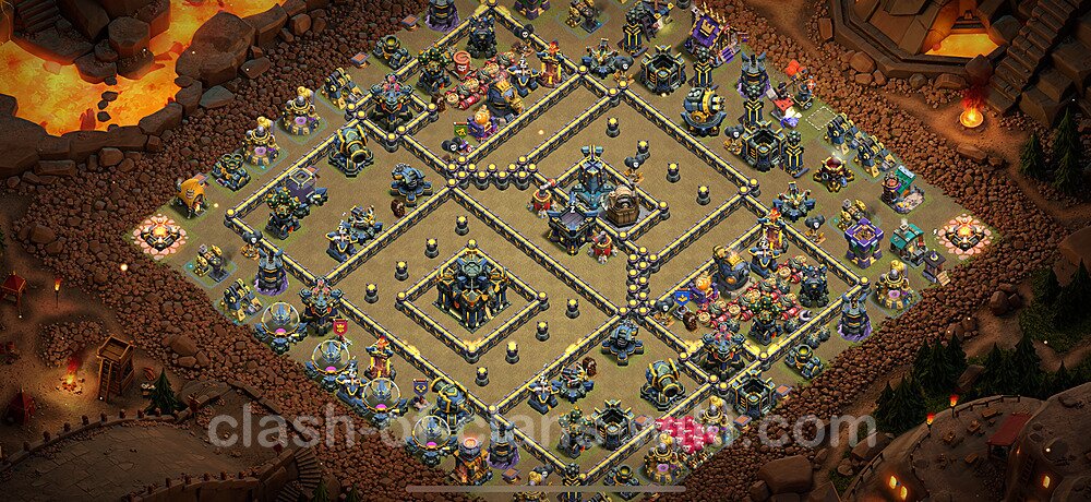 Die Clan War Base RH17 + Link 2025 - COC Rathaus Level 17 Kriegsbase (CK / CW), #2929