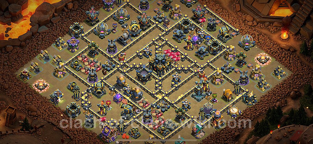 Die Anti 3 Sterne Clan War Base RH17 + Link 2025 - COC Rathaus Level 17 Kriegsbase (CK / CW), #2931