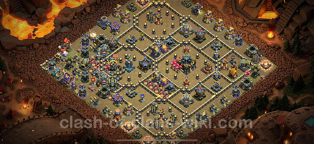 Die Clan War Base RH17 + Link 2025 - COC Rathaus Level 17 Kriegsbase (CK / CW), #2935