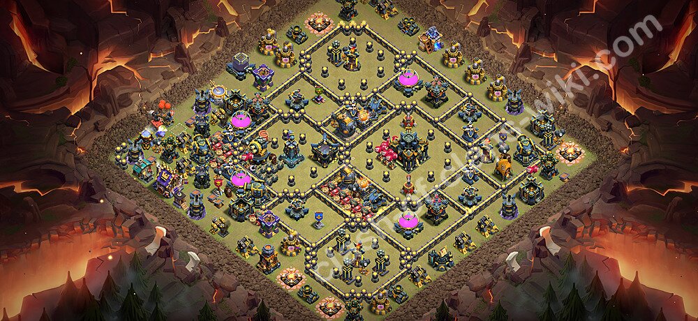 Base War TH17 dengan Link, Salin Desain Liga Perang Klan (CWL) Balai Kota 17 2026, #2935