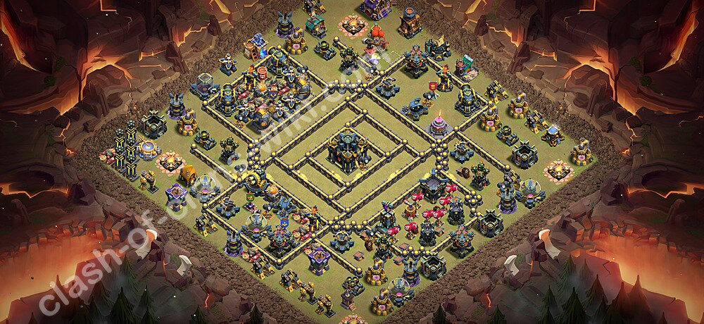 Die Clan War Base RH17 + Link 2026 - COC Rathaus Level 17 Kriegsbase (CK / CW), #2968