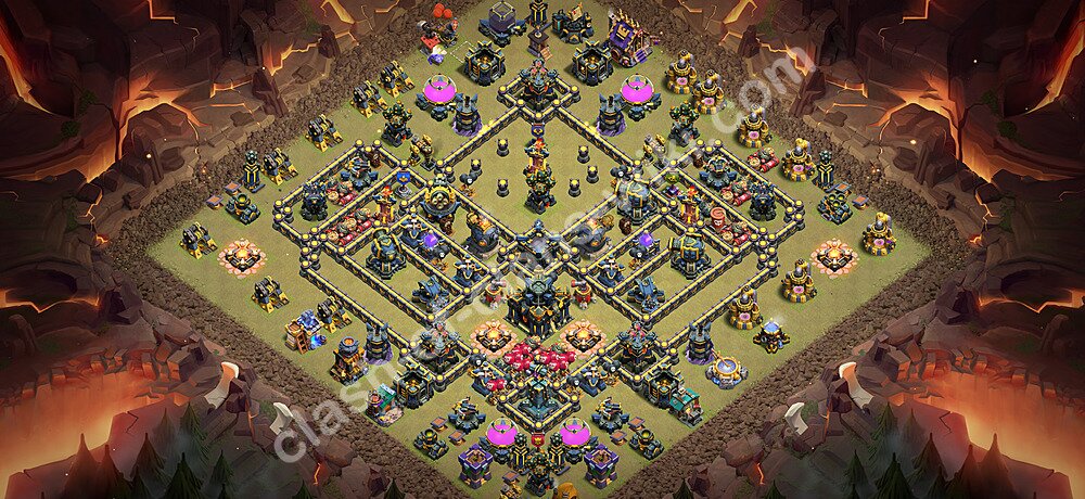 Die Anti 3 Sterne Clan War Base RH17 + Link 2026 - COC Rathaus Level 17 Kriegsbase (CK / CW), #2983