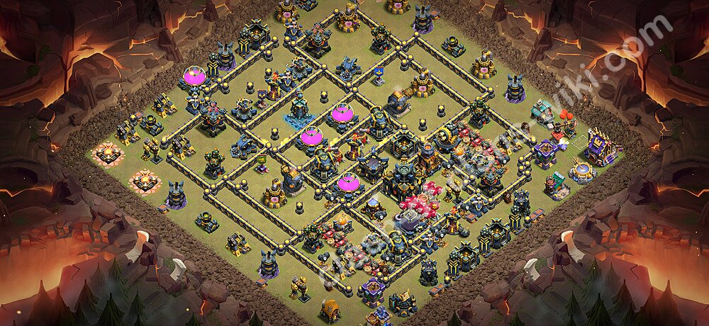 Die Anti 3 Sterne Clan War Base RH17 + Link 2026 - COC Rathaus Level 17 Kriegsbase (CK / CW), #2989