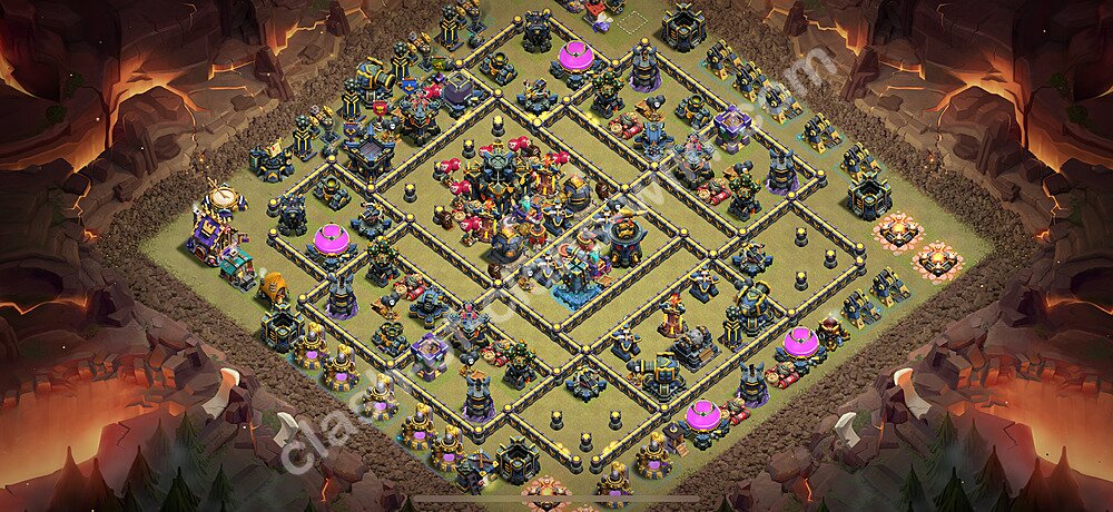 Die Clan War Base RH17 + Link 2025 - COC Rathaus Level 17 Kriegsbase (CK / CW), #2997