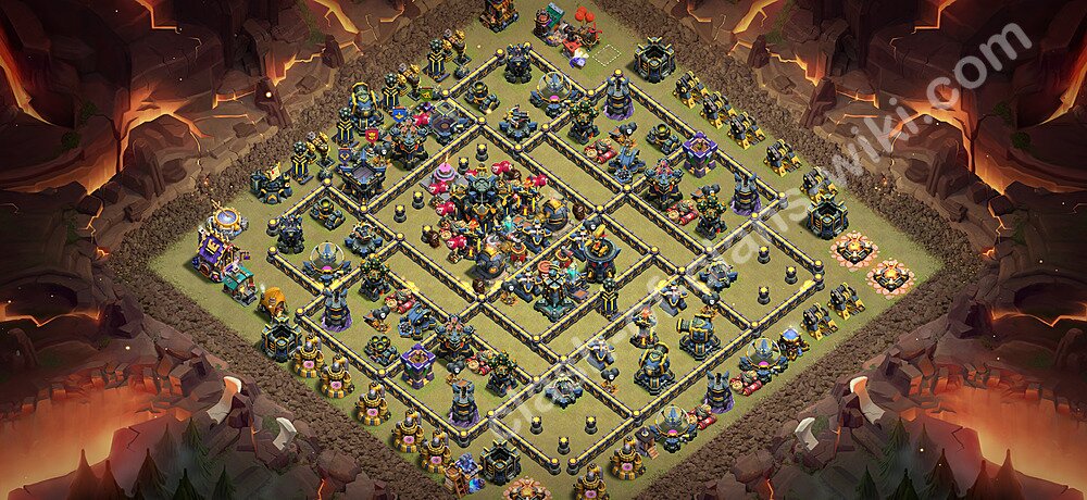 Base War TH17 dengan Link, Salin Desain Liga Perang Klan (CWL) Balai Kota 17 2026, #2997