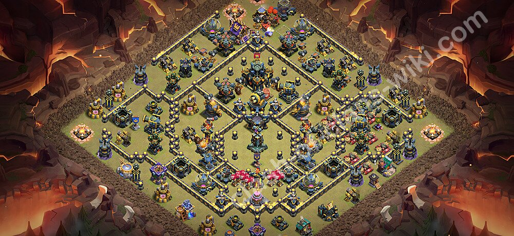 Base War TH17 dengan Link, Salin Desain Liga Perang Klan (CWL) Balai Kota 17 2026, #3009