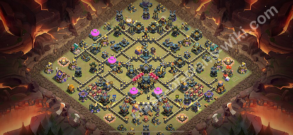 Municipio livello 17 Base di Guerra + Link, Anti tutto - Anti 2 Stelle Disposizione Villaggio COC 2025 TH17, #3015