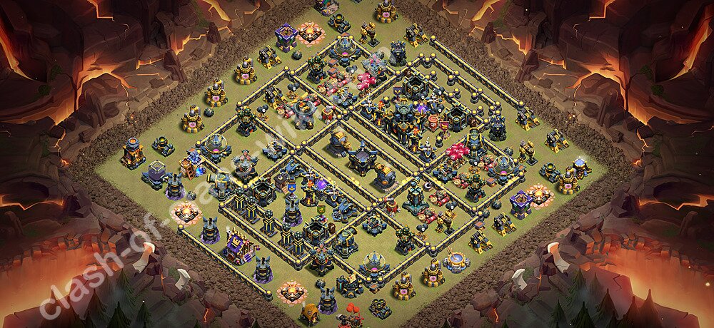 TH17 War Base Plan with Link, Anti Everything, Copy Town Hall 17 CWL Design 2026, #3510