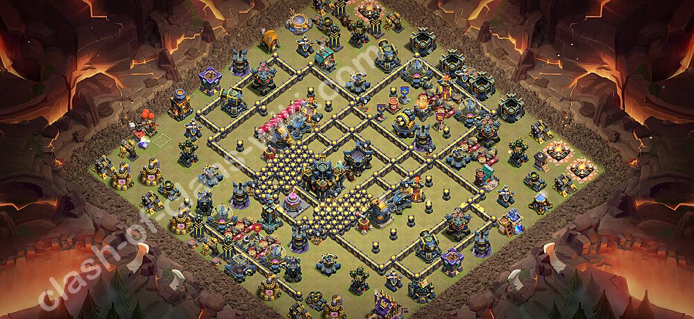 Top Base de Guerre HDV 17 + Lien (Link) 2026 gdc - Hôtel de Ville 17 Base Copier, #3520