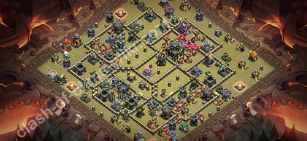 Municipio livello 17 Base di Guerra + Link - Anti 3 Stelle Disposizione Villaggio COC 2026 TH17, #3528