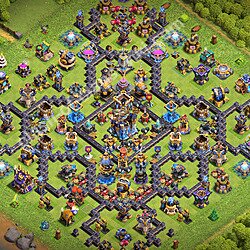 トロフィーコレクションの基本計画タウンホールレベル18, 異形3016