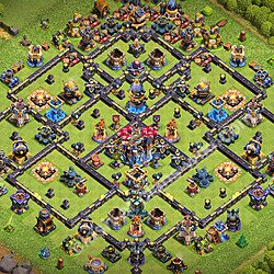 Base Anti Segalanya TH18 dengan Link, Salin Desain Balai Kota 18 2026, #3019